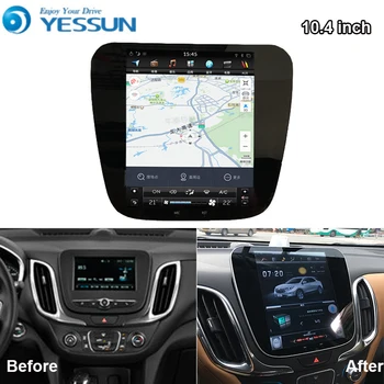  Android Rádio do Carro Leitor Multimídia Chevrolet Equinox 2017 2018 2019 Rádio Estéreo GPS de Navegação compatíveis com Bluetooth