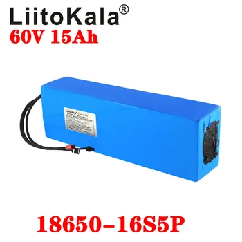  LiitoKala 60V ebike bateria 60V 15Ah bateria de íon de lítio de bicicleta elétrica da bateria 60V 3000W scooter elétrico da bateria