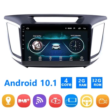  2 Din Android 11 Autoradio Para Hyundai Creta IX25 2015-2018 auto-Rádio de Navegação do GPS do Carro de Vídeo Multimídia MP5 NENHUM Leitor de DVD