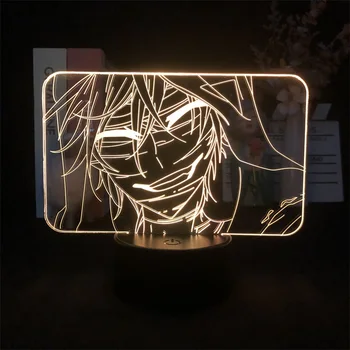  Anime japonês Anjos da Morte Zack Mangá 3D Noite de Luz para a Decoração do Quarto Bonito de Aniversário de Presente da Cor da Lâmpada LED Garoto Lindo Presente