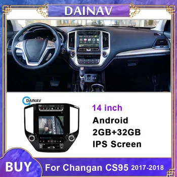  De 14 polegadas Vertical de Tela auto-Rádio Estéreo para CHANGAN CS95 2017-2018 Carro Autoradio GPS de Navegação de DVD Multimídia player