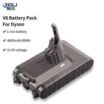  JIGU V8 4600mAh 21.6 V V8 Bateria Para Dyson V8 Baterias Absoluta V8 Animal Li-ion SV10 Aspirador bateria Recarregável