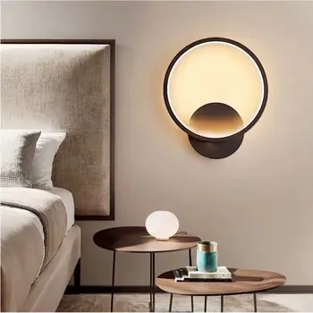  Moderno e minimalista quarto de cabeceira led, lâmpada de parede da personalidade Criativa na parede do fundo da lâmpada Nórdicos, corredor, sala de estar lâmpada de parede