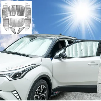  Para a Toyota CHR C-RH XA10 2018 2019 2020 2021 2022 Carro de Folha de Alumínio de pára-brisa, pára-Sol de Volta Frente da Janela Traseira Pala de protecção do Sol