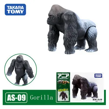  A TAKARA TOMY ANIA de Simulação de Animais Silvestres COMO-09 Gorila 487999 Genuíno Modelo Animal Kids Brinquedos Educativos
