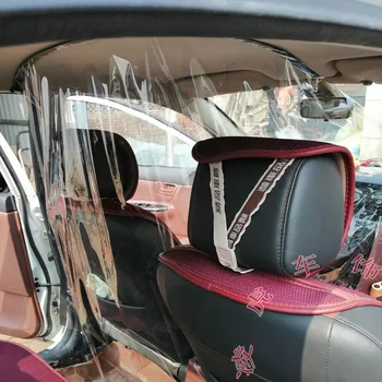 Assento do condutor anti-veneno tela de partição do motorista de táxi cabine de isolamento filme transparente anti-gotejamento película protetora Auto interior