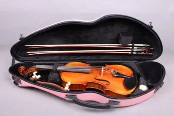  cor-de-rosa de Fibra de vidro Violino 4/4 OBLONGO Hard Case - Leve e resistente às intempéries