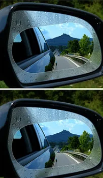 Forma de carro espelho retrovisor chuva filme anti-nevoeiro colar de proteção de visão para o Piloto Honda Insight RH-V CR-V Odyssey Jazz Ajuste