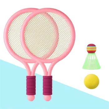  Interação entre pais e filhos Beach Tennis Kids Dupla Peteca de Badminton Raquete de Tênis, Bola de Esportes ao ar livre Para as Crianças de Praia