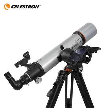  Celestron StarSense Explorer DX 102AZ Aplicativo de Smartphone Habilitado Telescópio 102 mm f/6.5 Refractor de Newton Telescópio Astronómico