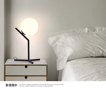  Simples, criativo bola de vidro lâmpadas de tabela para o quarto