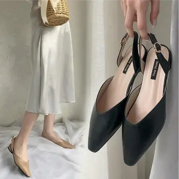  10 pares de venda de Mulheres de Verão Apontado Sandálias Sapatos Mule lykj-yzl