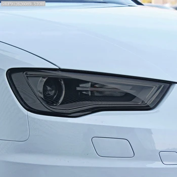  O Farol do carro Película Protetora Fumado Preto Tonalidade Envoltório de Vinil TPU Transparente Autocolante Para Audi A3 S3 RS3 8V 8Y de 2013-Em 2021 2022