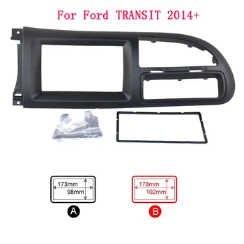  Duplo din auto-Rádio Estéreo Fáscia Moldura do Painel Adaptador de Montagem Kit Para Ford Transit 2013-2017 car multimedia player quadro