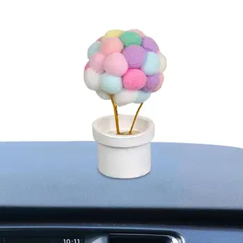  Colorido Suave Decoração Com Balões De Carro Acessórios Para A Decoração Do Carro Instrumento De Auto Acessórios Meninas De Mini Painel Decoração