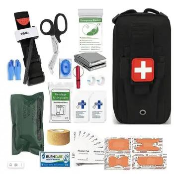  Tática Kit de Primeiros Socorros Militares EDC Sobrevivência Kits de Emergência Saco de Engrenagem Caça Exterior IFAK EMT Médica Bolsa Torniquete Curativo