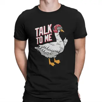  Top Gun Maverick Ganso Filme mais Recente Camiseta para os Homens, Para Me Falar de Ganso, Redondo Pescoço Puro Algodão T-Shirt Distintivos Presentes de Aniversário