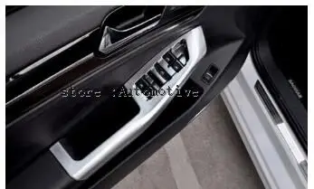  A Volkswagen para vw Jetta MK6 2014 2015 2016 ABS Interna do Braço Porta Janela Elevador Botão Tampa Guarnições de 4pcs / set
