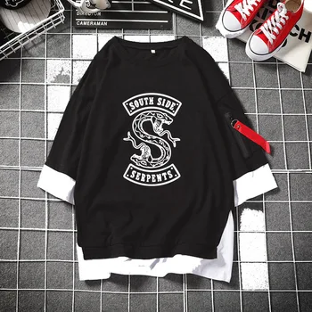  Riverdale Cosplay Superior T-shirt T-T-Shirt de Verão do Algodão Casual Aluno da Escola Mangas Meio Streetwear Sportswear de Moda Presentes