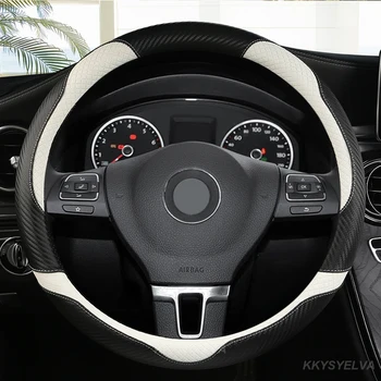  Carro Volante Capa Protetor interior do Carro Adequado para VW Bora, Golf 4 5 campos de Golfe 6 Besouro Touran B5 volante Cobre