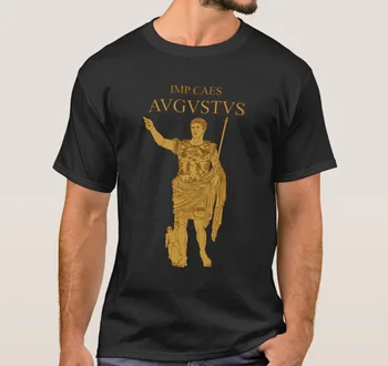  Famoso Imperador Romano Augusto T-Shirt. Manga curta 100% Algodão Casual T-shirts Solta Top Tamanho S-3XL