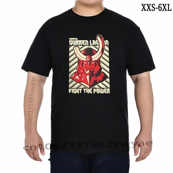  Summan Homens' Qualidade de Impressão Tengen Toppa Gurren Lagann T-shirt 2023 Nova Chegada de Anime Japonês de Design Mais o Tamanho de T-Shirt XXS-6XL