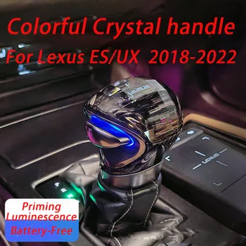  Alta Punho de Cristal Para Lexus ES/UX 2018-2022 Acessórios Carro Automático Botão de Mudança de marcha Alavanca do Joystick Tampa