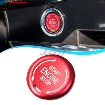  Metal Vermelho e Azul Para Chevrolet Silverado GMC Sierra Exterior 2019 - 2022 Carro Motor Começar a Parar de Acessórios de Botão de pressão Tampa de Guarnição