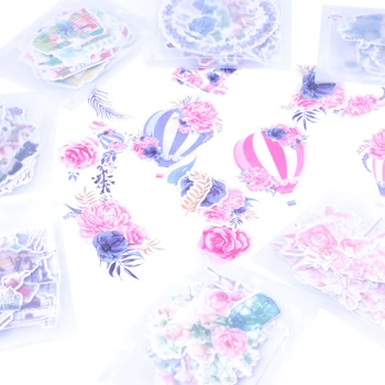  15pcs/pack de Estilo Japonês, Minha Flor Mundo Bonito Adesivo Para o Estudante de Presente Diário Álbum Conta de Decoração Adesivos de Scrapbook