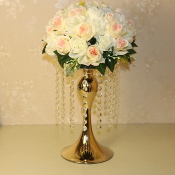  12pcs)30cm de altura)decoração de Casamento lustres de cristal stand de flores por atacado vaso de flores para casamento yudao1343