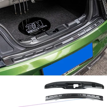  De Aço Inoxidável Tronco Resistente De Proteção Decoração Do Quadro Tiras Para Ford Mustang 2015 - 2021 Acessórios De Decoração