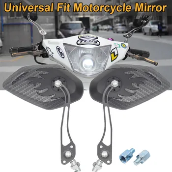  8mm 10mm Motocicleta Espelhos retrovisores Rotação de 360 Graus de Moto Moto Scooter Lado do Espelho de encaixe Universal Acessórios