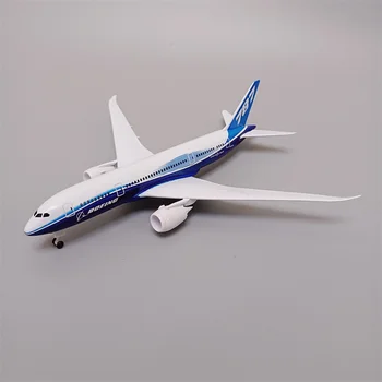  20cm Liga de Metal Modelo de Avião Ar Protótipo da Aeronave, o Boeing 787 B787-8 Desenvolvimento de Aeronaves Airways Modelo de Avião com Rodas
