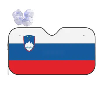  Eslovénia Bandeira-Sol pára-Brisas Esloveno Presente Poliéster Carro de Frente a Janela do Visor 70x130cm Viseira de Sol Cortinas pára-Sol Proteger