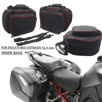  PARA a Ducati Multistrada V4 S 2021 Interior de Sacos De Plástico alforges Laterais Casos Acessórios da Motocicleta MULTISTRADA v4