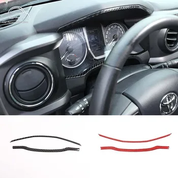  Para A Toyota Tacoma 2015-2022 Macios De Fibra De Carbono Painel Do Carro Adesivo Decorativo Interior De Moldagem Acessórios