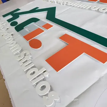  Decoração de publicidade sinal 3d colorido fabricar letras do alfabeto