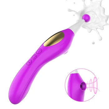  Clítoris Otário Vibrador no Clitóris Vagina Estimulador Mamilo Boquete Chupando a Língua Vibrando Sexo Oral, Lambendo Brinquedos Sexuais para as Mulheres