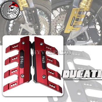 Com Logotipo da DUCATI, ST4S ABS Motocicleta CNC Acessórios de guarda-lamas do Lado de Protecção Bloco pára-choque Dianteiro Anti-Queda Deslizante