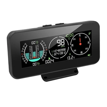  Para Todos os Carros M60 GPS do Carro do HUD Velocímetro Inteligente Inclinômetro de Fora-de-Estrada de Visualização da Velocidade de Inclinação Ângulo de inclinação Bússola