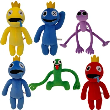  Kawaii arco-íris Amigos de Pelúcia Azul Bonito Monstro Verde Brinquedo Peluches Macio Recheado de desenhos animados Personagem do Jogo Animais de Boneca para as Crianças Presentes