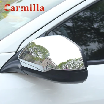  Carmilla Brilhante Prata Carro de Espelho de Vista Traseira Tampa para Honda HRV HR-V Vezel 2014 - 2020 Espelho Retrovisor Tampa Guarnição Adesivo