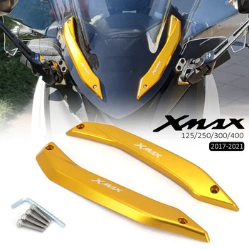  Para a YAMAHA XMAX300 XMAX400 XMAX125 XMAX250 X-MAX X MAX 300 pára-brisas da Motocicleta Defletores de pára-brisas Suporte de barra de Protetor