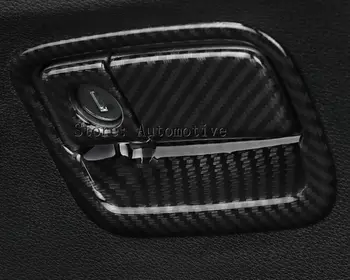  Para Honda CRV CR-V 2017 2018 carro decore a tampa interna da alça de recorte ABS cromado Luva de Co-Driver interruptor do Recipiente de Armazenamento de caixa de caso