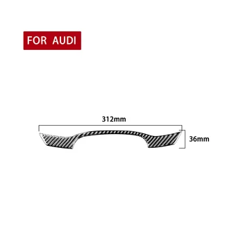  Ajuste Para o Audi A6L A7 2019 Fibra de Carbono Dashboard do Console de Decoração Guarnição de Auto Peças