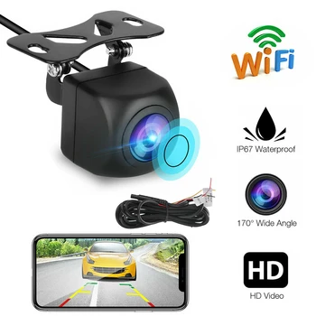  Wi-fi Câmera de segurança sem Fio, HD de Monitoramento do Telefone Móvel de Exibição IP67 Impermeável Gravador de Condução de Visão Noturna Lente Carro Caminhão Cam