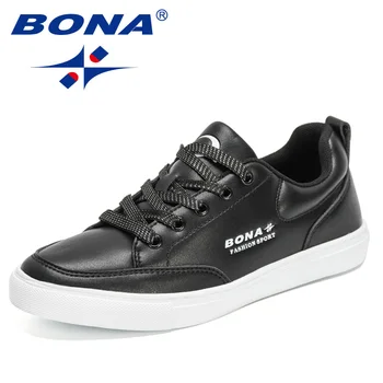  BONA 2022 Novos Designers Plataforma de Tênis para Homens Respirável Sapatos Casuais do curso ao ar livre Fitness Vulcanizada Calçado Mansculino