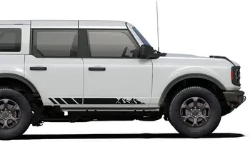  Montanhas Listras Gráficos de Vinil Adesivos Compatíveis com o Ford Bronco (Preto)
