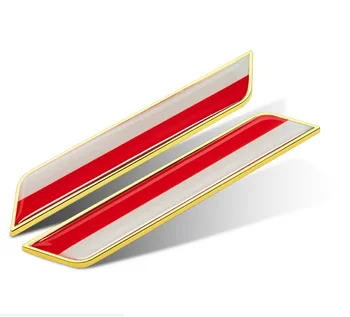  3D Ouro Indonésia Bandeira Auto Emblema Emblema de Decalques da Motocicleta Carenagem Decalques Adesivos de Carro Acessórios