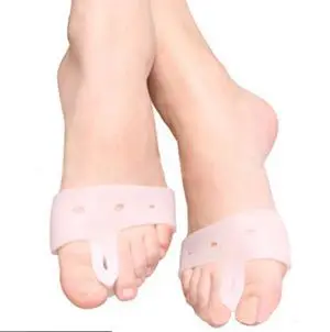  2PCS de Dedo do pé de Separação Joanete Ajustador do Dedo do pé Valgo Guarda de Cuidados com os Pés, Gel de Silicone Pé Dedos Polegar Valgo Protetor